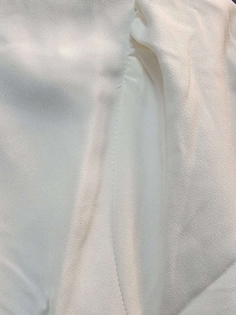 J. Crew Women's Cream Long-Sleeve Keyhole Blouse